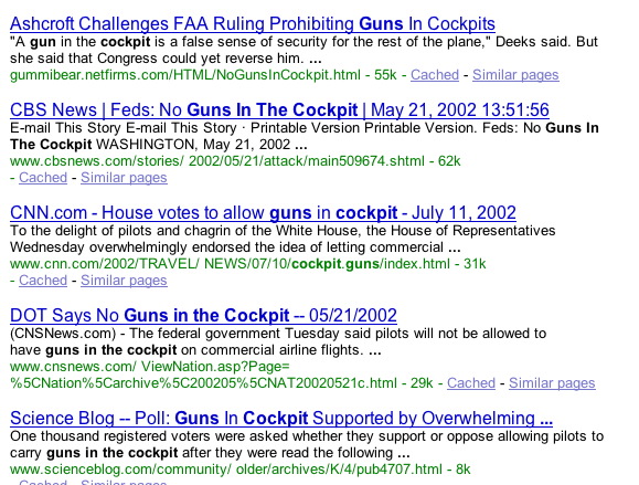 guns in cokpitn badk and forth