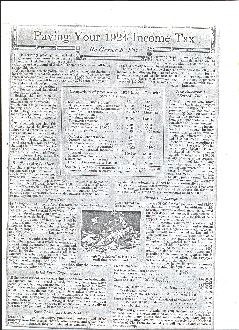 Your 1924 Income Tax