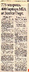 Aug6 2002 Missing 775 guns FBI