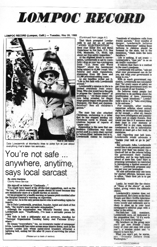 Lompoc Record May 85