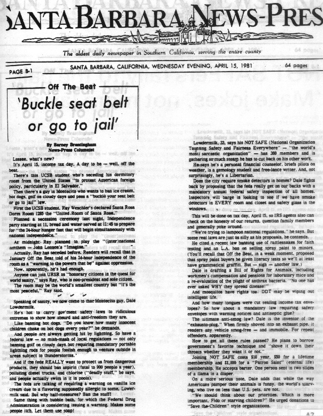 Seat Belt law