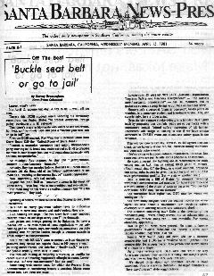 Seat Belt law